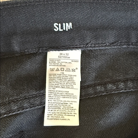 Banana Republic Men's Black Traveller Straight Leg Jeans - Picture 4 of 4